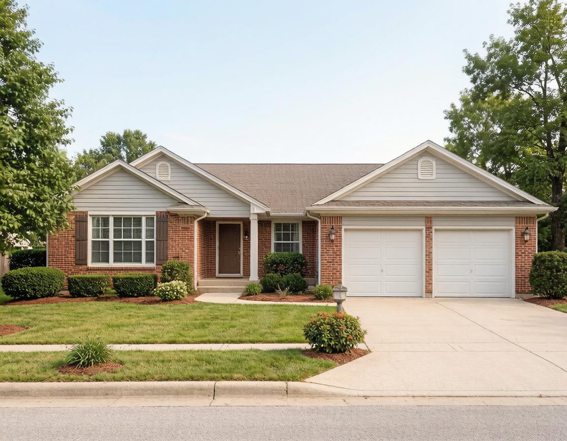 Ranch style home with an attached two car garage